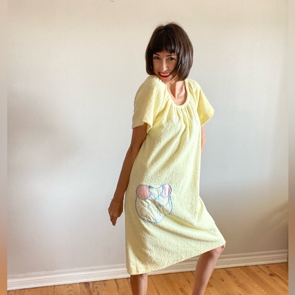 Vintage 1980’s Terry Cloth Dress - Picture 3 of 16
